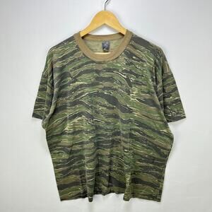 Vintage 80s Desert Camo Single Stitch Hunting Shirt 2XL